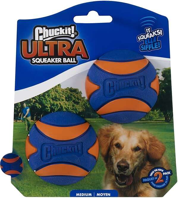 Chuckit! Sport 12M Dog Ball Launcher and Ultra Squeaker Ball (2 Pack) - Image 5