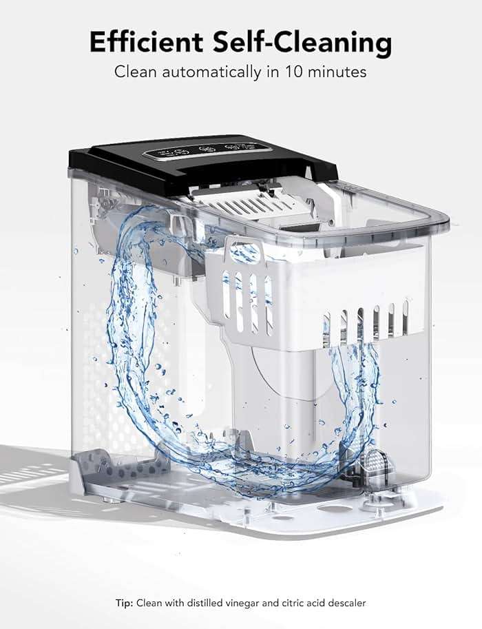 GoveeLife Smart Countertop Ice Makers, Portable Ice Maker Machine with Self-Cleaning, 6 Mins 9 Bullet Ice, 26lbs/24Hrs, Voice Remote for Home Kitchen Party Camping, with Ice Scoop Stainless Silver - Image 6