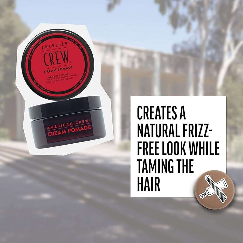 American Crew Men's Hair Cream Pomade, Like Styling Gel with Light Hold & Low Shine, 3 oz - Image 4
