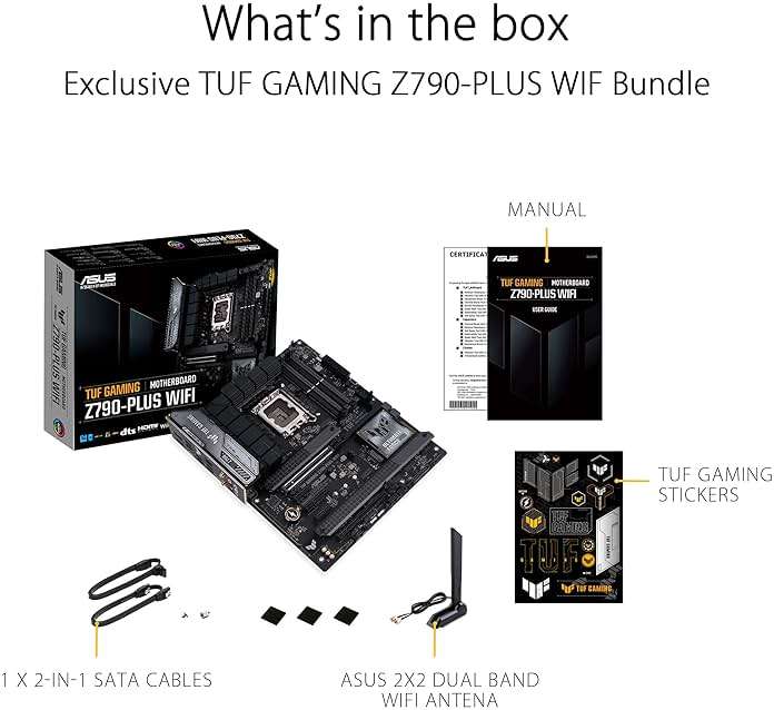 ASUS TUF Gaming Z790-Plus WiFi LGA 1700(Intel 14th,12th &13th Gen) ATX Gaming Motherboard(PCIe 5.0,DDR5,4xM.2 Slots,16+1 DrMOS,WiFi 6,2.5Gb LAN,Front USB 3.2 Gen 2 Type-C,Thunderbolt 4(USB4),Aura RGB) - Image 7