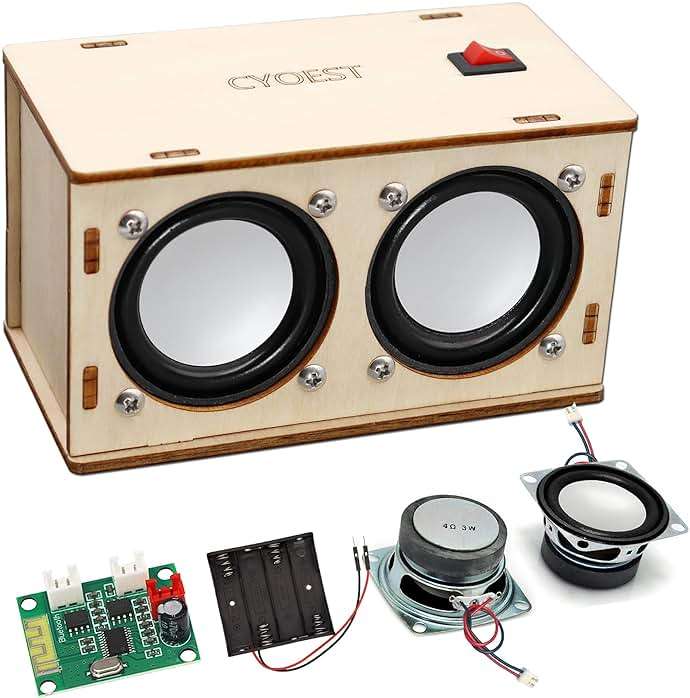 STEM Projects for Kids & Adults Build Your Own Bluetooth Speaker - Science Experiment Electronics Kit | Beginner's Starter DIY Set,STEM Gifts for Teenage Girls + Boys Ages 10 and Up (Dual Speakers) - Image 1