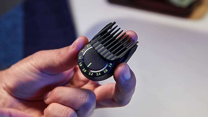 Norelco Philips Multigroom 7000 Series, All-in-One Trimmer, Beard Trimmer and Hair Clipper, 19-Piece Men's Grooming Kit for Beard, Head, Hair, Body, and Face, Soft Pouch, MG7910/49 - Image 13