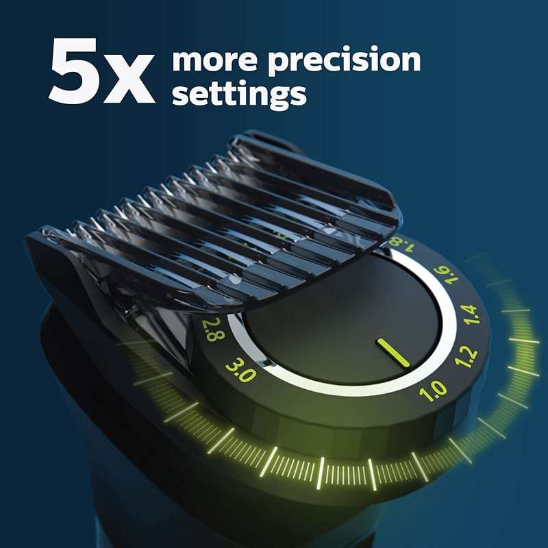 Norelco Philips Multigroom 7000 Series, All-in-One Trimmer, Beard Trimmer and Hair Clipper, 19-Piece Men's Grooming Kit for Beard, Head, Hair, Body, and Face, Soft Pouch, MG7910/49 - Image 3