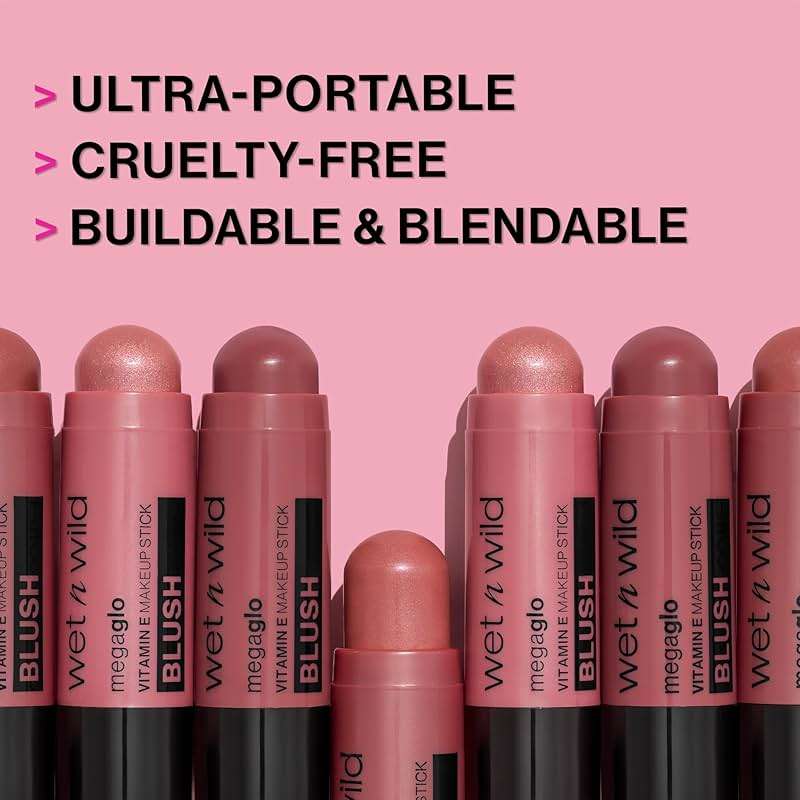 wet n wild MegaGlo Makeup Stick, Buildable Color, Versatile Use, Cruelty-Free & Vegan - Dusty Pink - Image 8