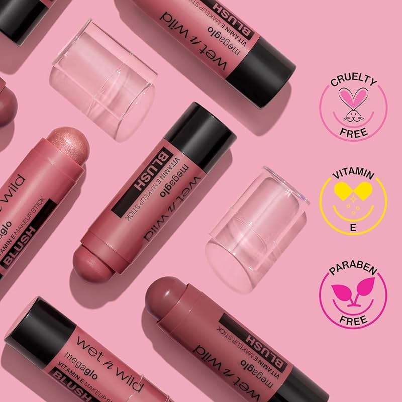 wet n wild MegaGlo Makeup Stick, Buildable Color, Versatile Use, Cruelty-Free & Vegan - Dusty Pink - Image 9