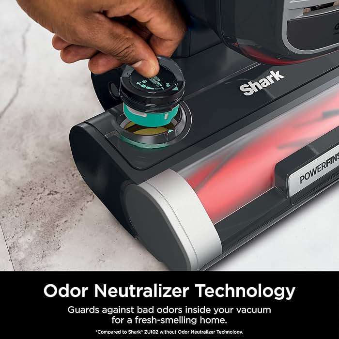 Shark ZU102 Rotator Pet Upright Vacuum with PowerFins HairPro & Odor Neutralizer Technology, Charcoal, 2.9 L Dust Cup - Image 7
