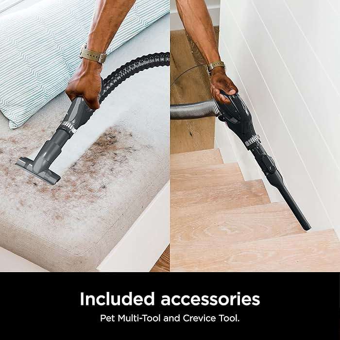 Shark ZU102 Rotator Pet Upright Vacuum with PowerFins HairPro & Odor Neutralizer Technology, Charcoal, 2.9 L Dust Cup - Image 9