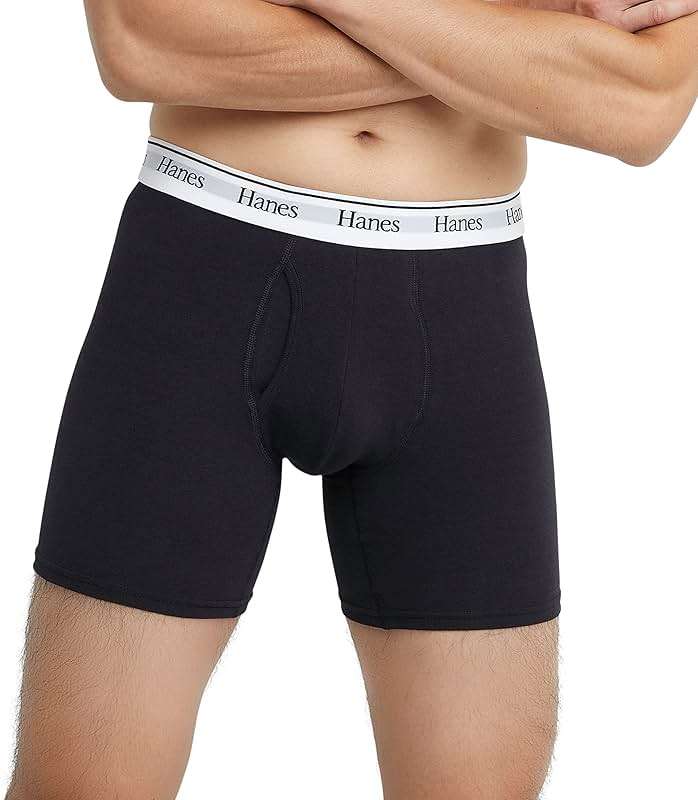 Hanes Originals Men’s Boxer Briefs & Trunks, Stretch Cotton Moisture-Wicking Underwear, Modern Fit Low Rise, Multipacks - Image 2