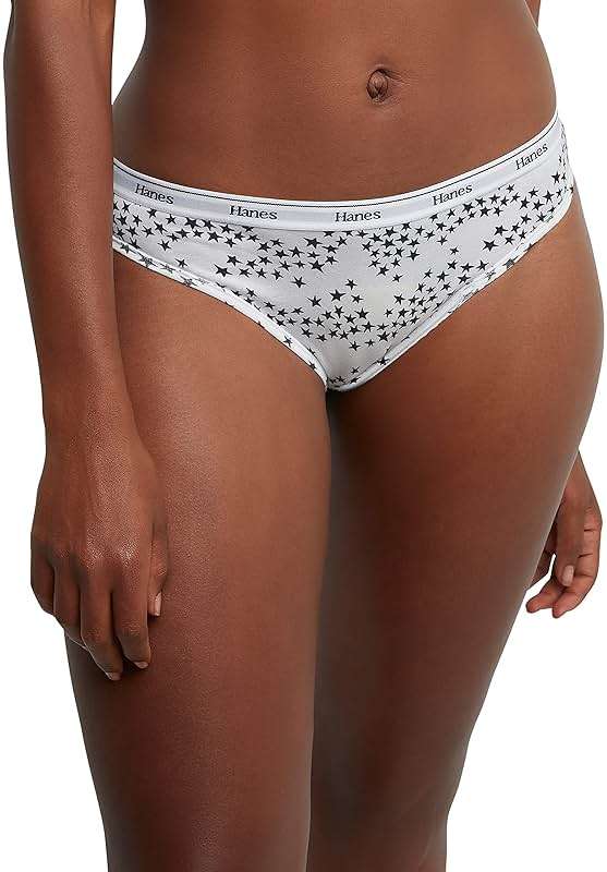 Hanes Women's Originals Bikini Panties, Breathable Stretch Cotton Underwear, Assorted, 6-pack - Image 2
