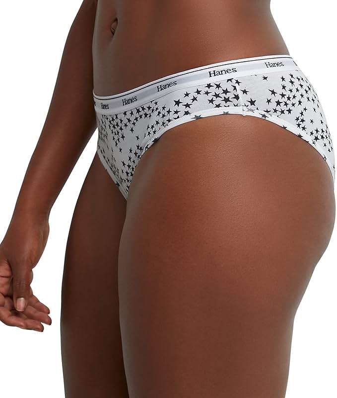 Hanes Women's Originals Bikini Panties, Breathable Stretch Cotton Underwear, Assorted, 6-pack - Image 3