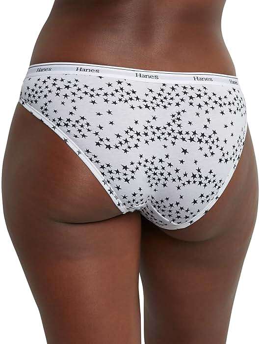 Hanes Women's Originals Bikini Panties, Breathable Stretch Cotton Underwear, Assorted, 6-pack - Image 4