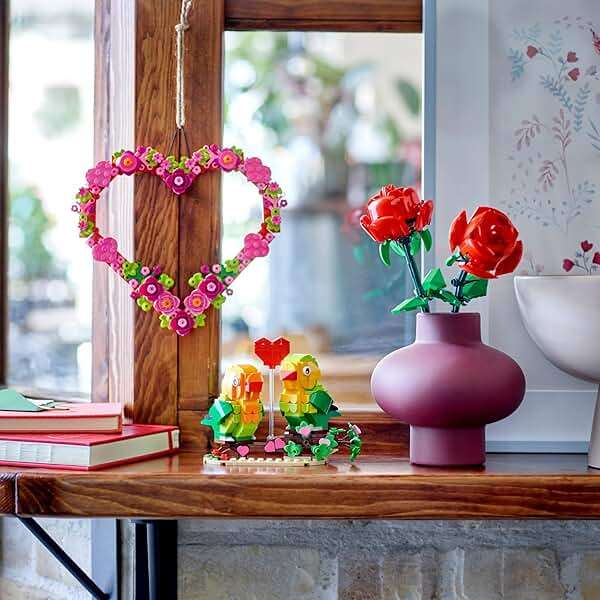 LEGO Heart Ornament Building Toy Set - Fun Arts and Crafts Idea for Girls and Boys, Ages 9+ - Display on The Wall as Home Decoration - Gifts for Kids - 40638 - Image 4