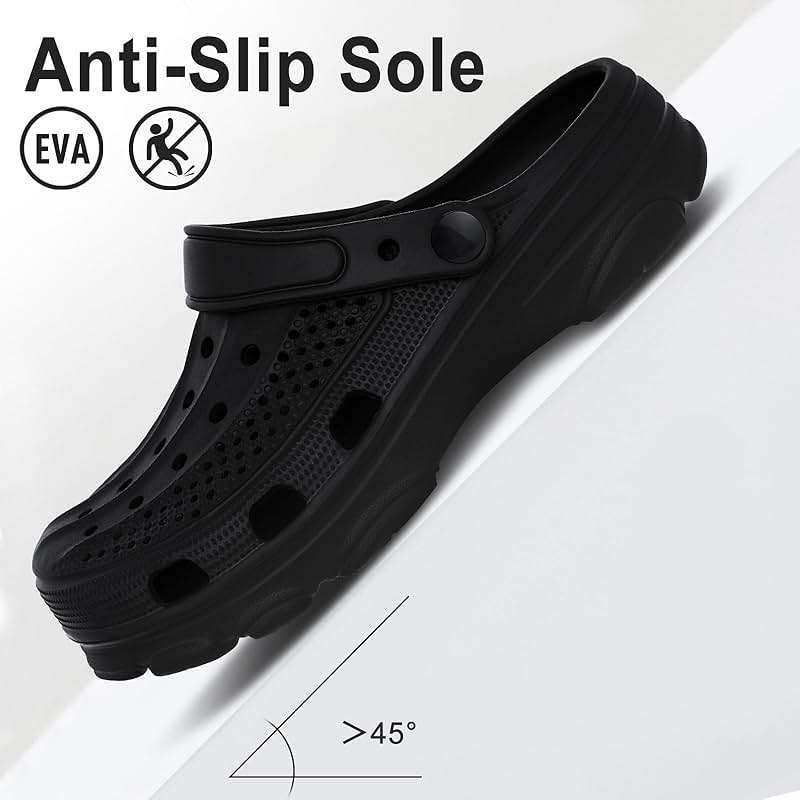 Beslip Garden Clogs for Women and Men, Lightweight EVA Waterproof Slip-Resistant Sandals with Medium Arch Support, Comfortable Slip-On Shoes for Indoor Outdoor - Image 4