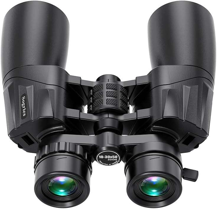 10-30x50 Zoom Binoculars for Adults, High Powered Military Binoculars for Bird Watching Traveling Hunting Concerts with Large View,BAK4,FMC Lens,Clear Low Light Vision at Night - Image 1