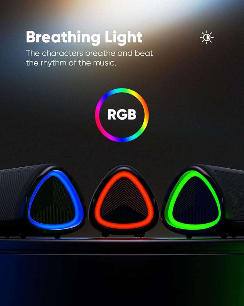 Bluetooth Speaker, 20W HD Sound, Portable Wireless, IPX5 Waterproof, Up to 24H Playtime, TWS, for Home/Party/Outdoor/Camping/Beach Essentials, Birthday Gift for Fathers Day Men Dad Husband (Black) - Image 5