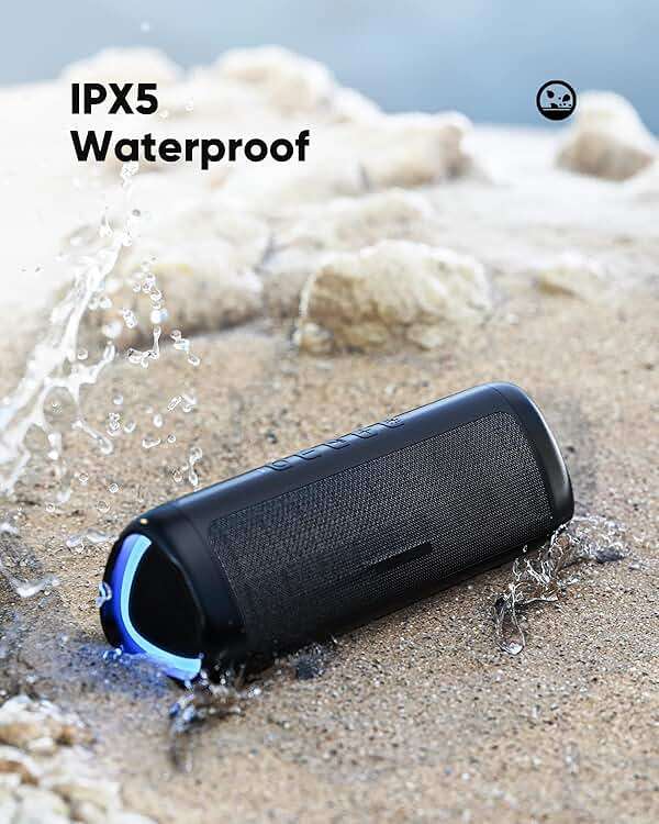 Bluetooth Speaker, 20W HD Sound, Portable Wireless, IPX5 Waterproof, Up to 24H Playtime, TWS, for Home/Party/Outdoor/Camping/Beach Essentials, Birthday Gift for Fathers Day Men Dad Husband (Black) - Image 8