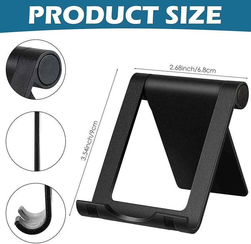 Fabbay 40 Pcs Foldable Cell Phone Stand Desk Multi Angle Tablet Stand Universal Cellphone Holder Portable Smartphone Dock Compatible with Most Mobile Phone and Tablet for Travel(Multicolor) - Image 3