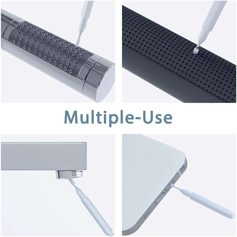 Lumkew Shower Head Cleaning Brush for Small Hole,Multifunctional Shower Head Cleaner Tool Anti-Clogging Nozzle with Storage Boxes, Showerhead Cleaning Brushes Picks for Household Bathroom, White - Image 6