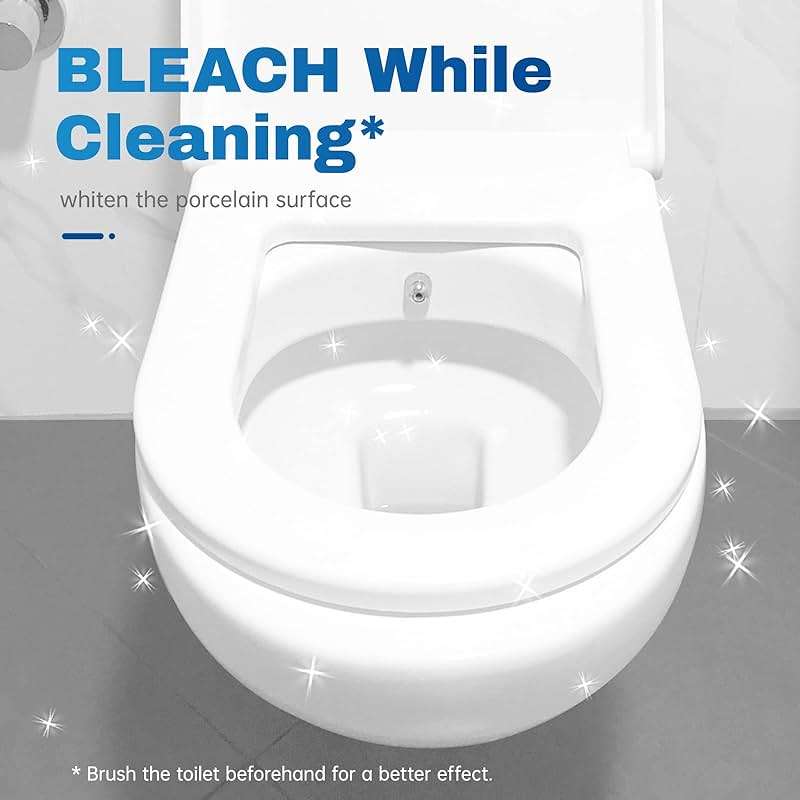 Vacplus Toilet Bowl Cleaner Tablets 20 PACK, Automatic Cleaners with Bleach, Slow-Releasing Toilet Tank Cleaners for Deodorizing & Descaling, Household Toilet Cleaners against Tough Stains - Image 4