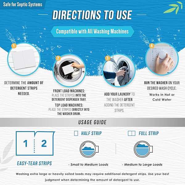 Laundry Detergent Sheets Eco Washing Strips - 80 Loads, Liquidless Fresh Scented Clothes Washer Sheet, Zero Waste Travel Laundry Strip, Dissolvable Space Saving Sheets for HE - Linen Scent - Image 5