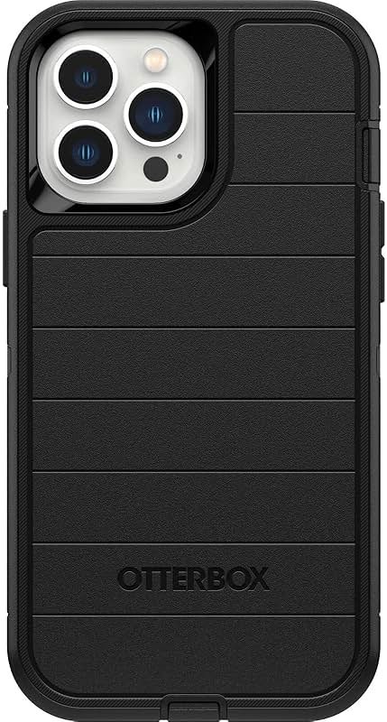 OtterBox Defender Series Screenless Edition Case for iPhone 13 Pro Max & iPhone 12 Pro Max (Only) - Case Only - Microbial Defense Protection - Non-Retail Packaging - Black - Product Image