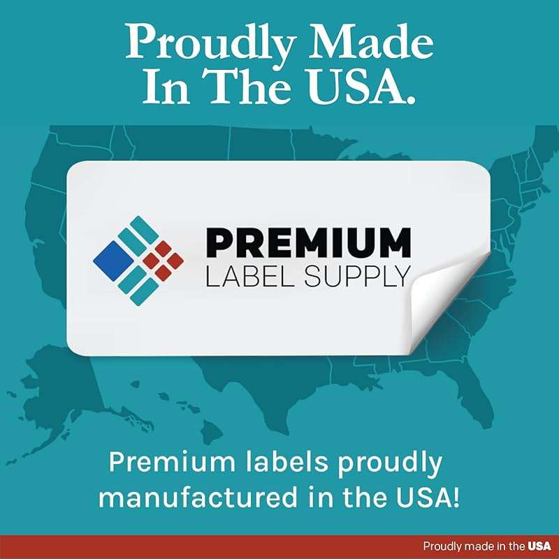 Premium Label Supply Matte White Water Bottle Stickers- NOT Waterproof – 8" x 2" – Laser/Inkjet Compatible – (5 per Sheet), 25 Sheets – 125 Total Adhesive Labels - Image 7