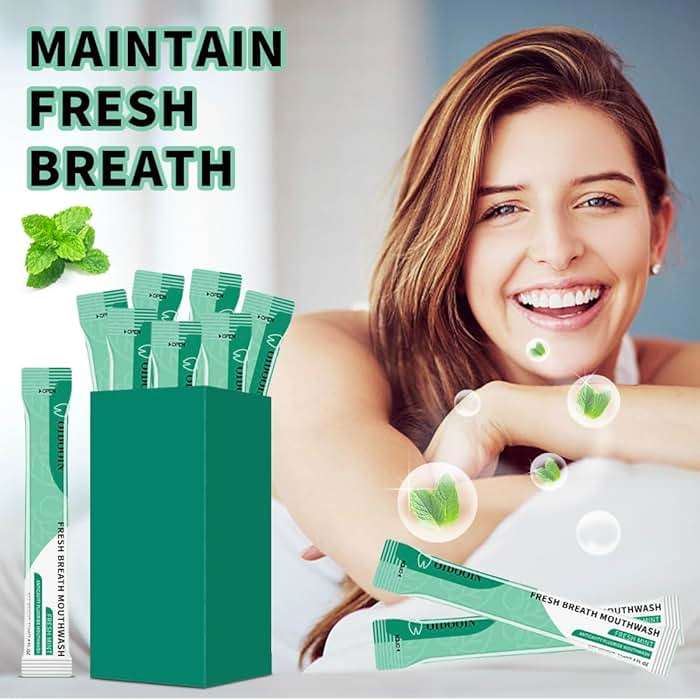 Travel Size Mouthwash Individual Mini Mouthwash for Fresh Breath,for After Meals, Hotels Portable Travel Mouth wash, Bulk Packets 0.4 Fl Oz(Pack of 40) - Image 4