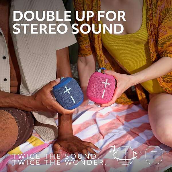 Ultimate Ears WONDERBOOM 4 Portable Waterproof Bluetooth Speaker with Balanced 360-Degree Sound and Bass, Dustproof Floating Speaker with 131ft (40m) Range- Black - Image 8