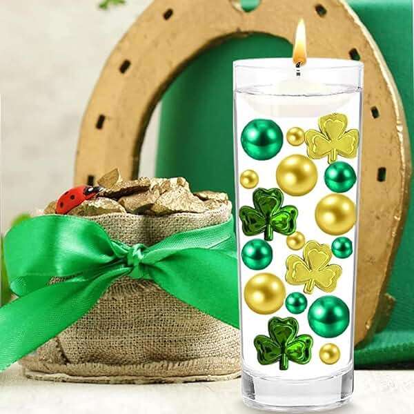 St. Patrick's Vases Filler Shamrocks Ornament for Vases Filler for Vases Centerpiece for 86 Pieces St. Patrick's Festival Party Table Decor - Image 5