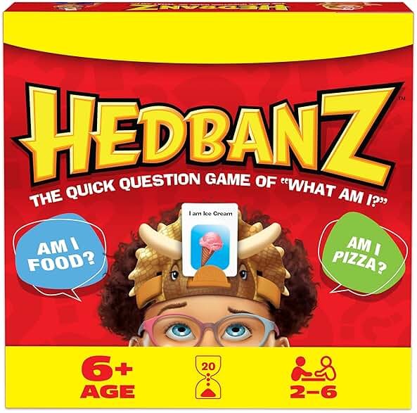 Spin Master Games, Hedbanz 2023 Edition with New Cards, Picture Guessing Board Game, for Family & Kids, 2-6 Players, for Ages 6 & Up - Product Image