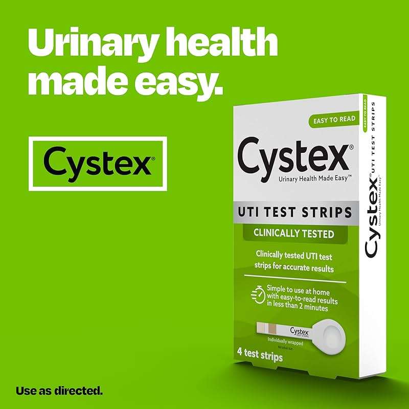 Cystex UTI Test Strips for Women & Men - At-Home UTI Test Kit for Urinary Tract Infection Detection - Urine Test Strips for Leukocytes & Nitrites - Fast, Easy At-Home Results in Minutes - 4 Count - Image 7