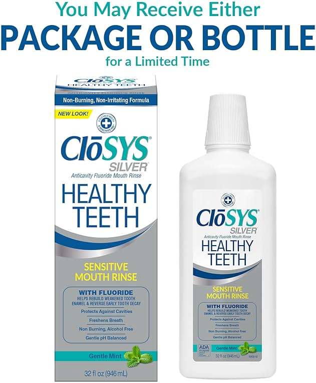 CloSYS Silver Healthy Teeth Anti-Cavity Oral Rinse, 32 Fl Oz, Fluoride Mouthwash For Adults, Non-Burning, Non-Irritating - Image 3