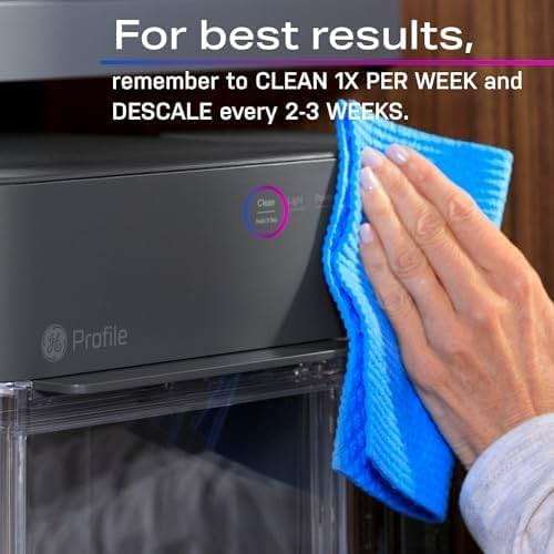 GE Profile Opal 2.0 XL with 1 Gallon Tank, Chewable Crunchable Countertop Nugget Ice Maker, Scoop included, 38 lbs in 24 hours, Pellet Ice Machine with WiFi & Smart Connected, Stainless Steel - Image 14