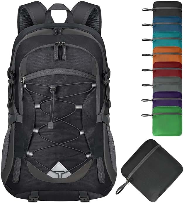 IGOLUMON Hiking Backpack 40L Packable Lightweight Camping Backpack Men Women Waterproof Hiking Daypack Outdoor Travel Daypack - Product Image
