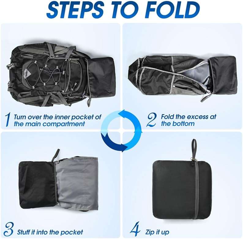 IGOLUMON Hiking Backpack 40L Packable Lightweight Camping Backpack Men Women Waterproof Hiking Daypack Outdoor Travel Daypack - Image 8