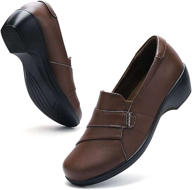UZB Loafers for Women Dress Shoes Low Heel Slip On Shoes Casual Work Office Dressy Shoes - Image 6