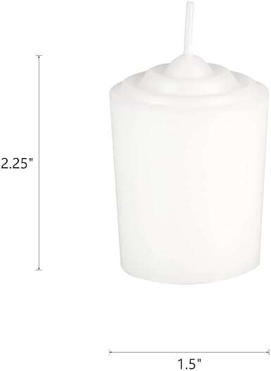 Mega Candles 12 pcs Unscented White Votive Candles, Hand Poured Wax Candle 15 Hours 1.5 Inch x 2.25 Inch, Home Décor, Wedding Receptions, Centerpieces, Occasions, Events, Festivities, Meditations - Image 2