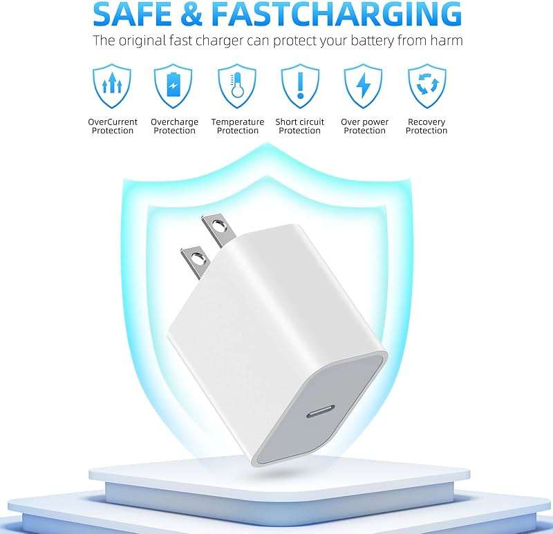 【Apple MFi Certified】iPhone Charger Fast Charging,3Pack Apple Charger Adapter Super Fast Charger iPhone 6FT USB C to Lightning Cable Cord for iPhone 14 Pro Max/14 Plus/13 MiNi/13/12/11/10/X/SE/AirPods - Image 7