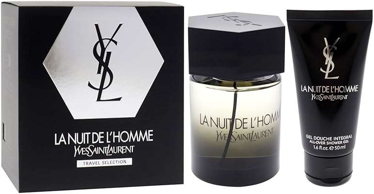 La Nuit De LHomme by Yves Saint Laurent for Men - 2 Pc Gift Set 3.3oz EDT Spray, 1.6oz Shower Gel - Image 3