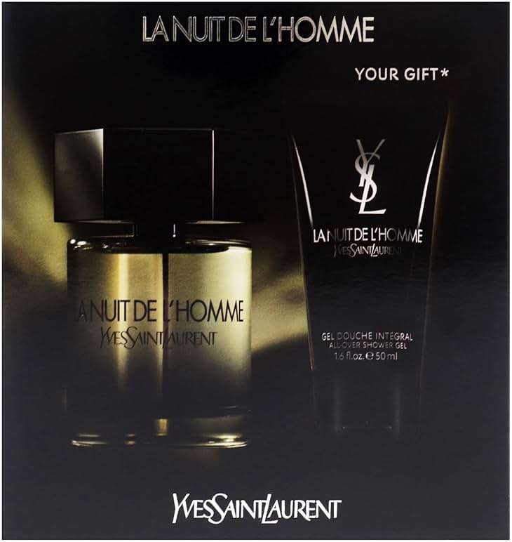 La Nuit De LHomme by Yves Saint Laurent for Men - 2 Pc Gift Set 3.3oz EDT Spray, 1.6oz Shower Gel - Image 8