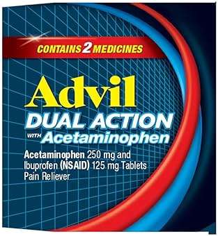 Advil Dual Action Coated Caplets, 125 Mg Ibuprofen and 250 Mg Acetaminophen per Dose (2 Dose Equivalent) for 8 Hour Pain Relief - 216 Count - Image 17