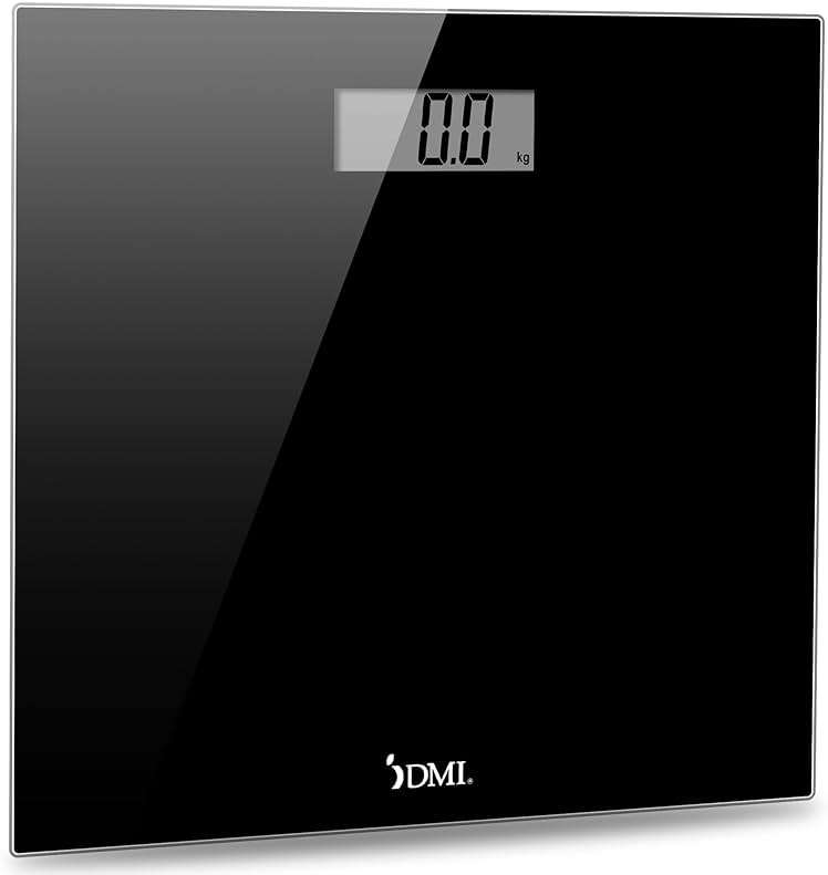 DMI Digital Talking Bathroom Scale, Sleek Tempered Glass, Clinically Accurate Measurements, Large LCD Screen, 440 lb. Weight Capacity - Image 1