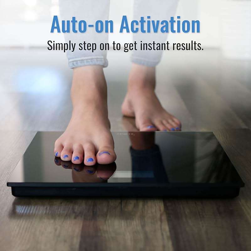 DMI Digital Talking Bathroom Scale, Sleek Tempered Glass, Clinically Accurate Measurements, Large LCD Screen, 440 lb. Weight Capacity - Image 3