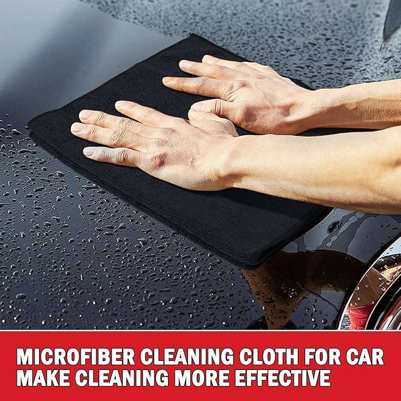 AIDEA Microfiber Cleaning Cloth 24 Pack, Microfiber Towels for Cars, Soft & Absorbent Cleaning Rags, Premium Lint Free Shop Towels for House, Kitchen, Car, 12inx16in - Image 3