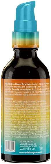 Mielle Organics Mango & Tulsi Nourishing 3-in-1 Hair Serum - Hair & Scalp Serum for Frizz Control, Split Ends & Moisture Balance - Strengthens & Seals Cuticles with Nutrients (12 Fl Oz) - Image 7