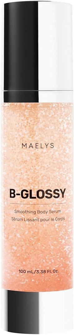 MAËLYS B-GLOSSY Hyaluronic Acid Body Serum - Firming & Hydrating Body Serum for Crepey Skin - Peptides + Meadowfoam - Helps Smooth Look of Wrinkles & Aging Skin - Lightweight Firming Serum (3.4 Fl Oz) - Product Image