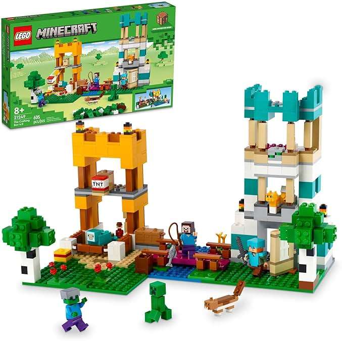 LEGO Minecraft The Crafting Box 4.0 Building Toy - Pretend Playset for Boys & Girls, Ages 8+ - Gift for Birthdays - Minecraft Toy for Kids & Video Game Fan - 21249 - Image 1