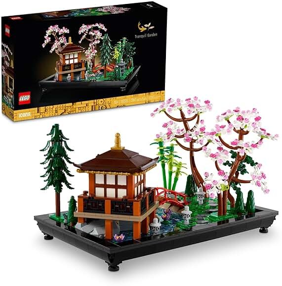 LEGO Icons Tranquil Garden Building Set - Detailed Japanese Zen Garden DIY Kit for Adults, Ages 18+ - Gift for Birthday - Building Block Set for Home Decor - 10315 - Product Image