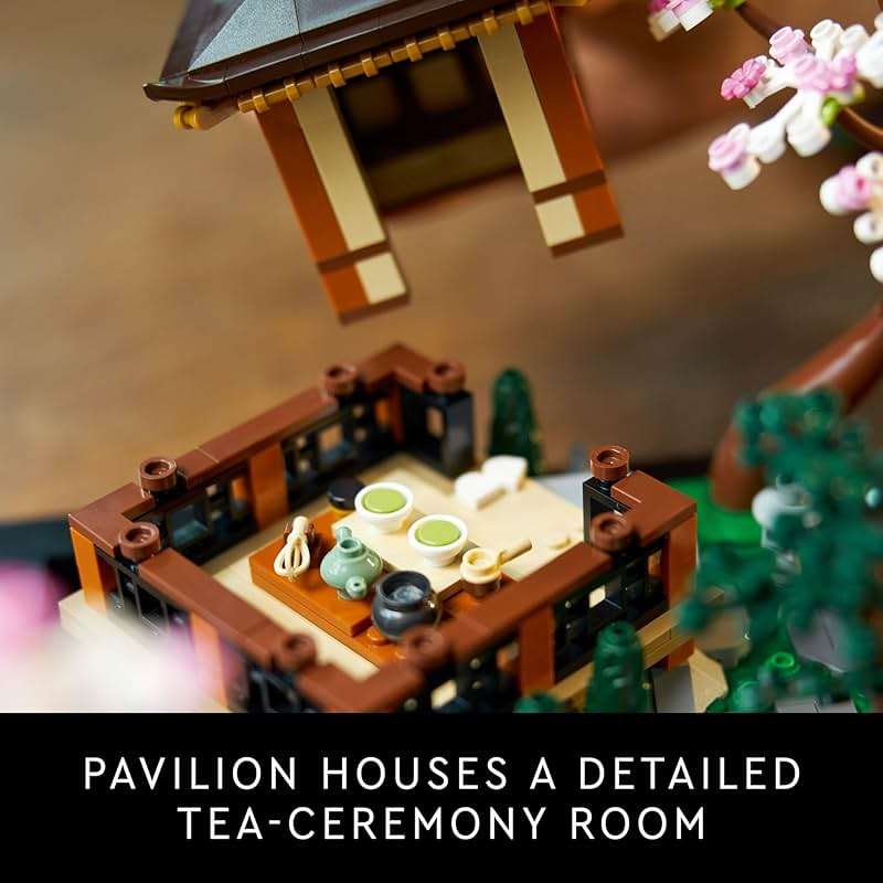 LEGO Icons Tranquil Garden Building Set - Detailed Japanese Zen Garden DIY Kit for Adults, Ages 18+ - Gift for Birthday - Building Block Set for Home Decor - 10315 - Image 3