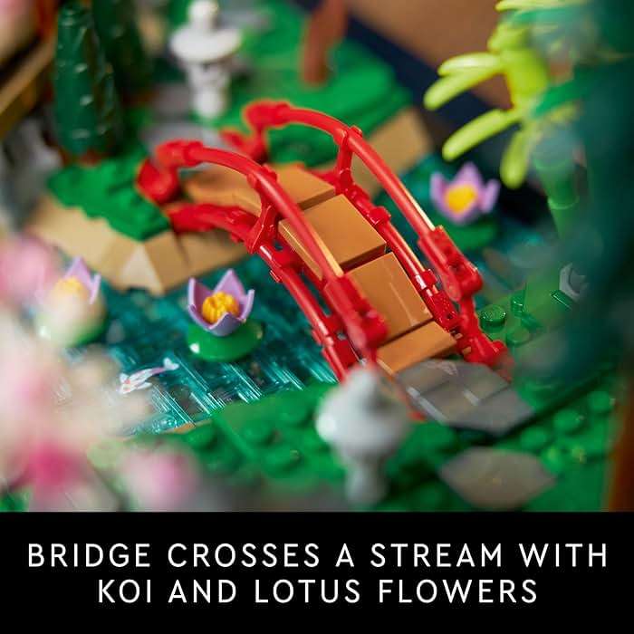 LEGO Icons Tranquil Garden Building Set - Detailed Japanese Zen Garden DIY Kit for Adults, Ages 18+ - Gift for Birthday - Building Block Set for Home Decor - 10315 - Image 4